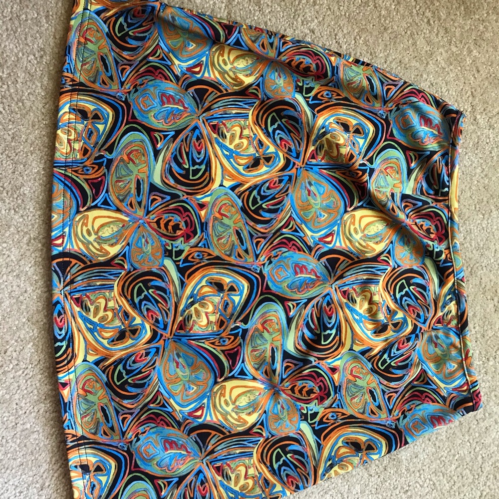 Terry stretch mini skirt